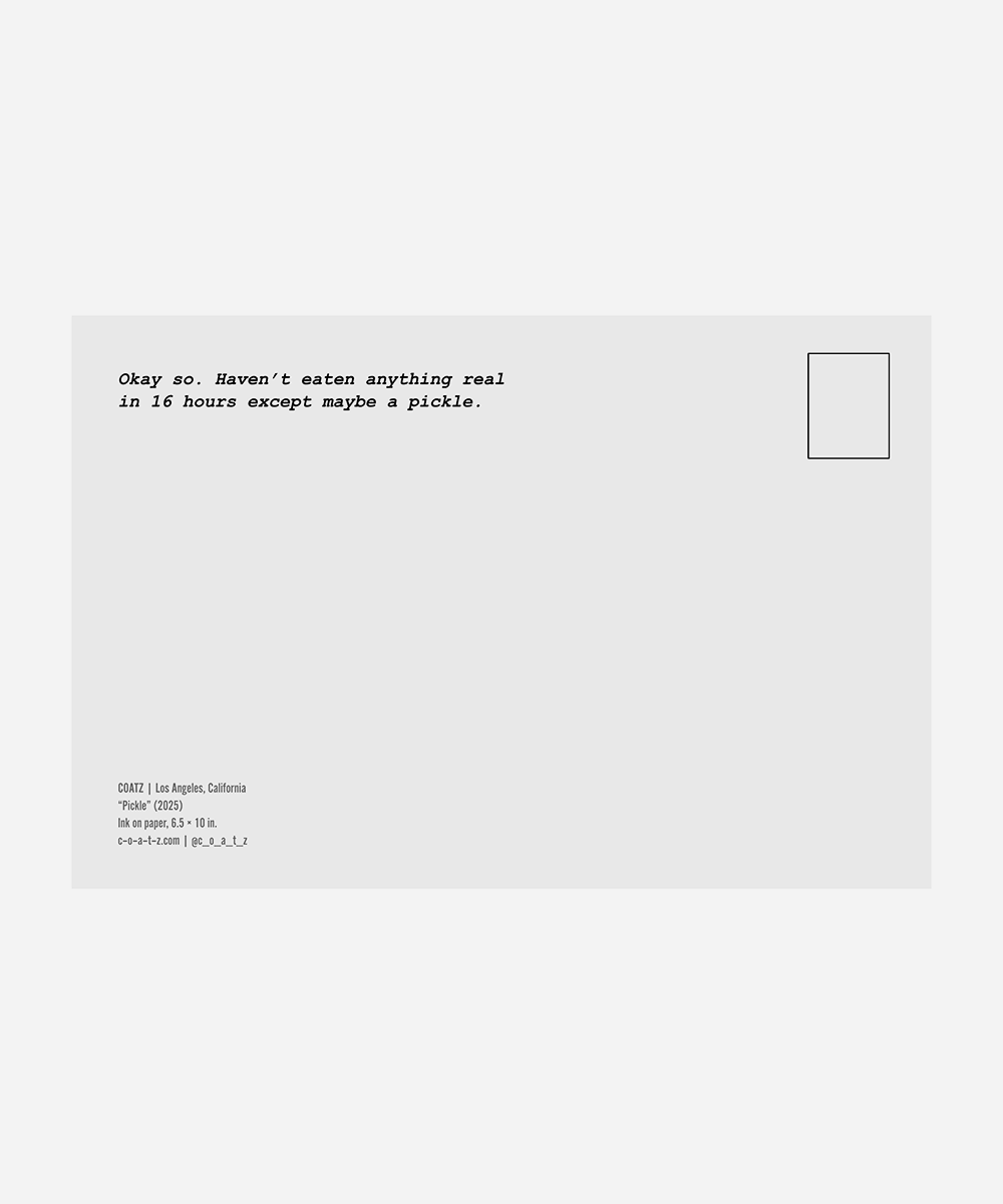 Pickle Postcard