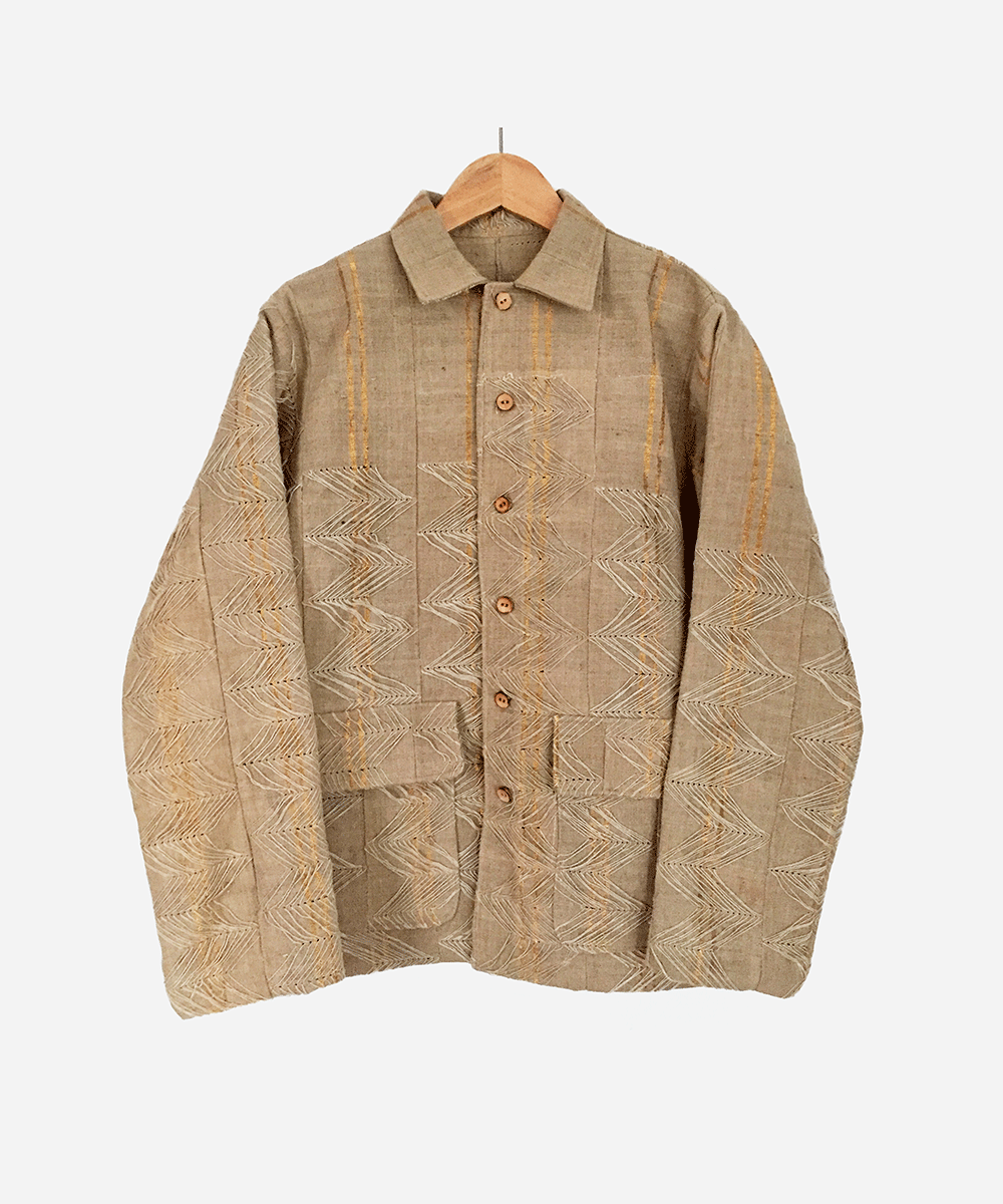 Double Gold Stripe Aso Oke