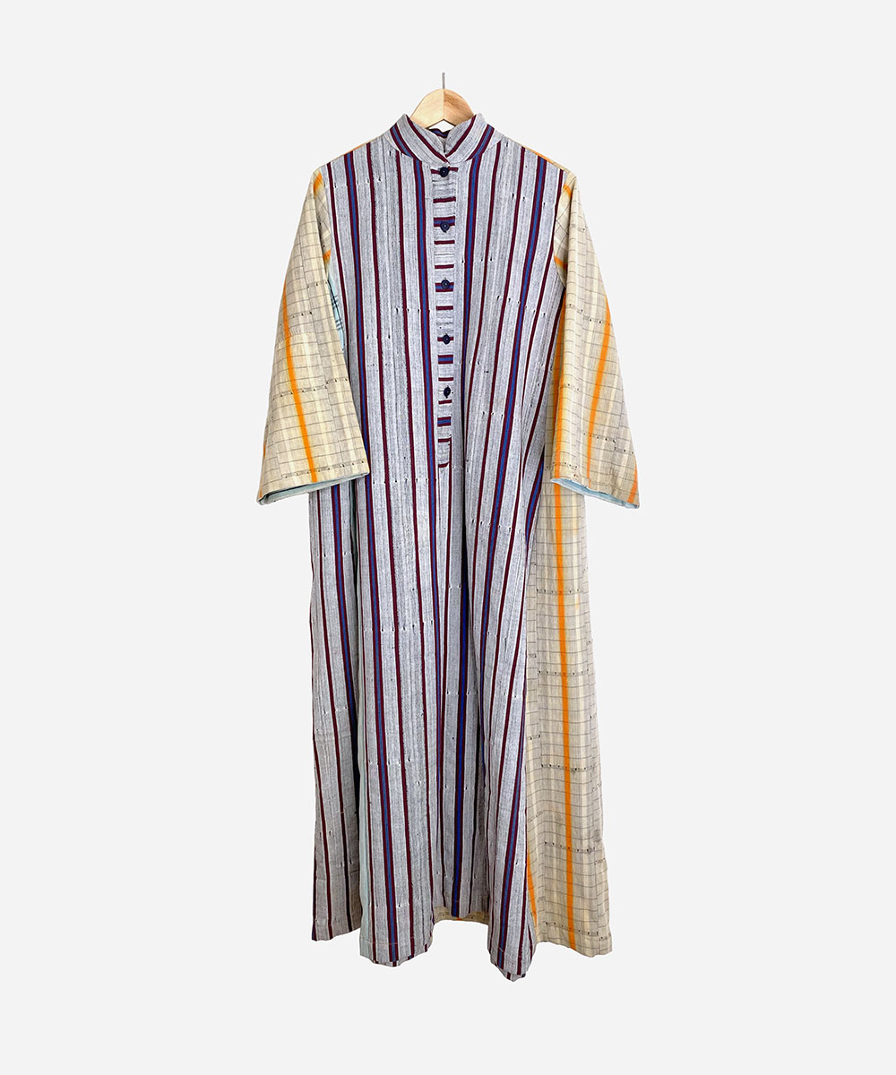 Plum Stripe Aso Oke